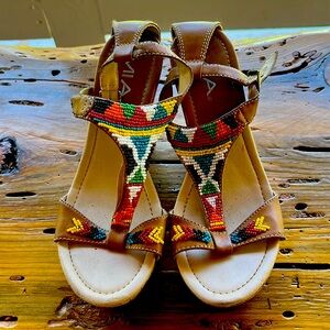 Mia- beaded wedges 7.5.